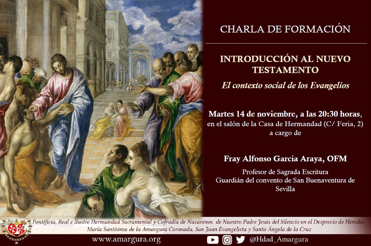 Sesión de formación: “Introducción al Nuevo Testamento II”