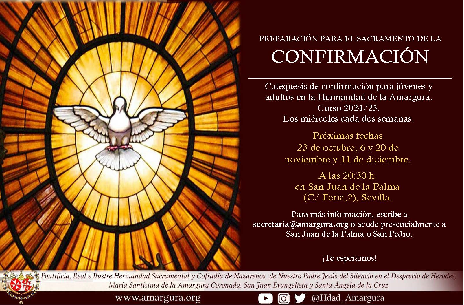 Catequesis de confirmación para jóvenes y adultos