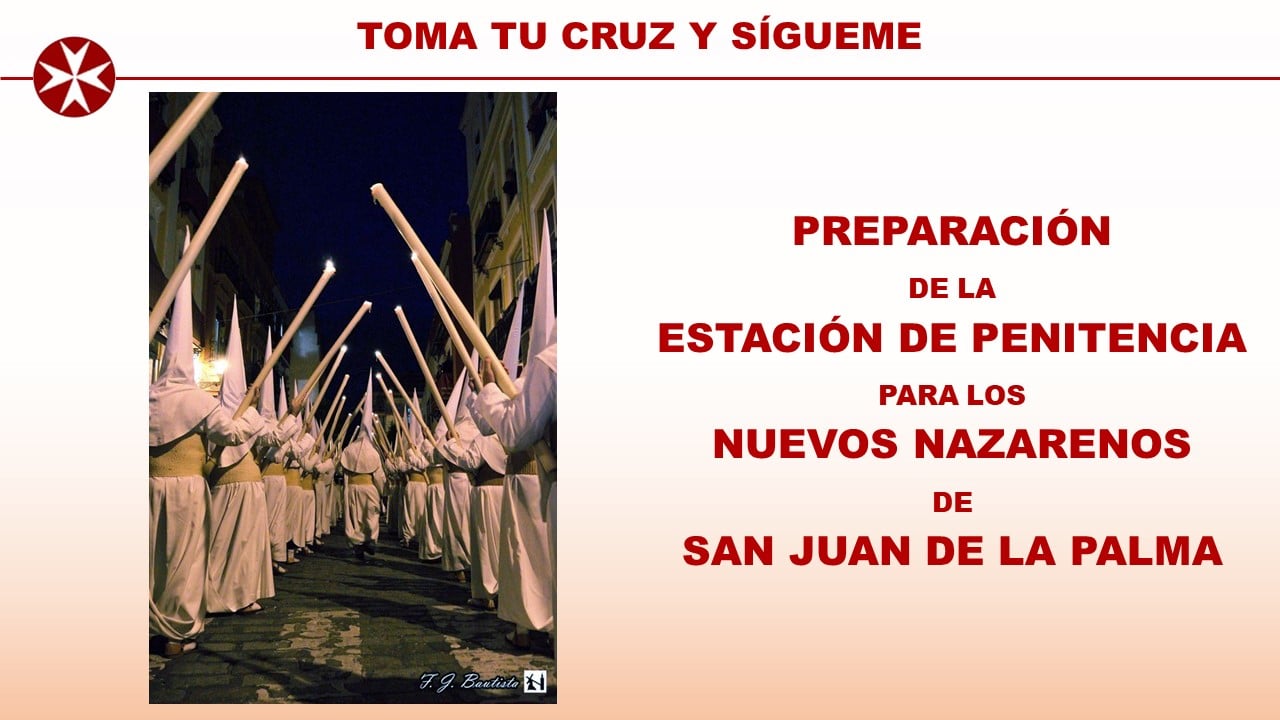 Preparación de la Estación de Penitencia 2018 para los nuevos nazarenos