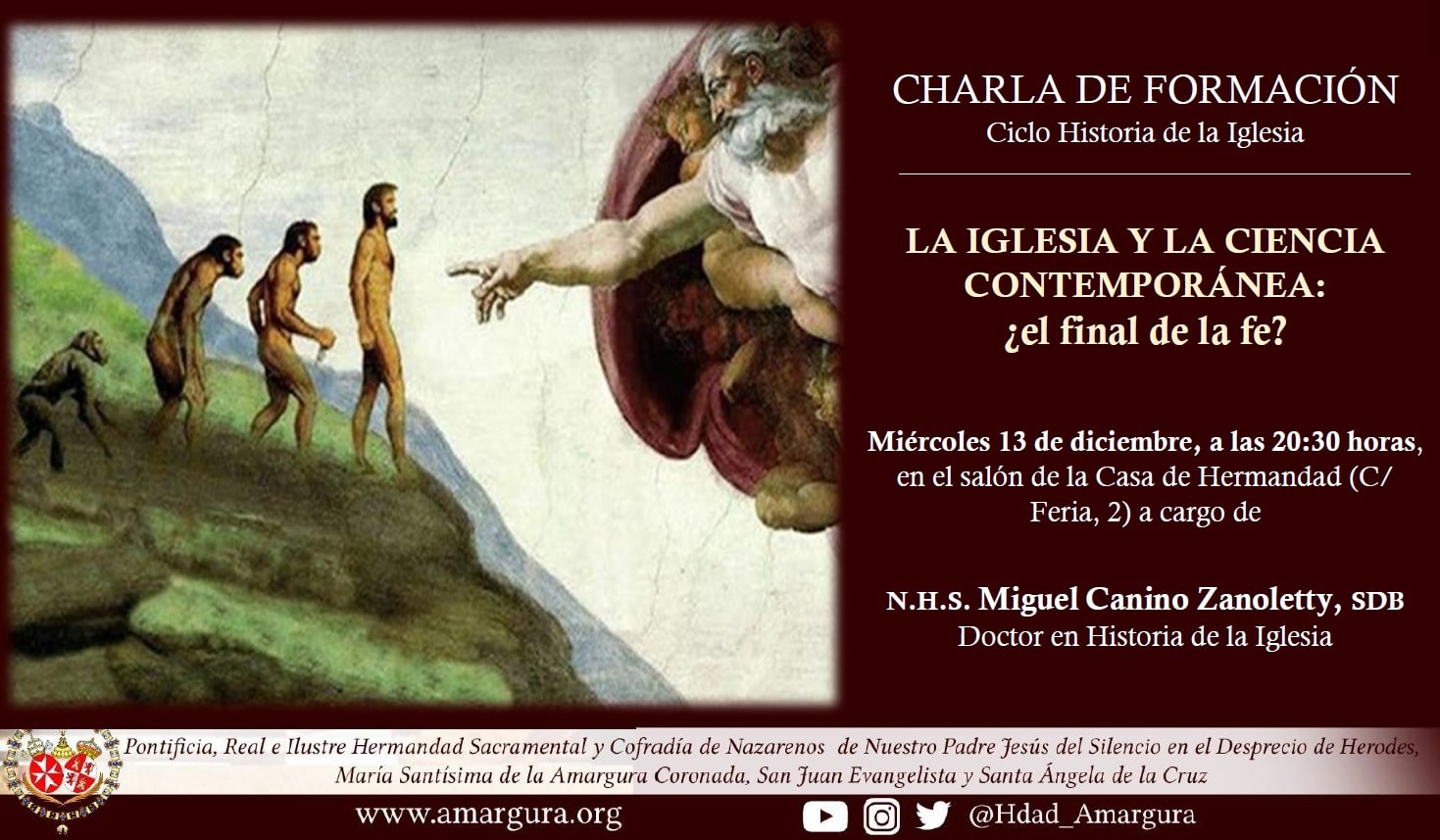 Sesión de formación. «La Iglesia y la ciencia contemporánea: ¿el final de la fe?”