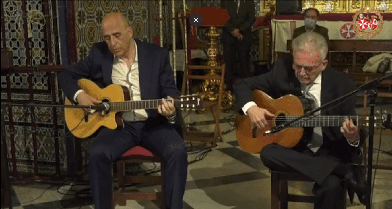 “Amarguras” en la guitarra de Manuel Imán el Domingo de Ramos de 2021